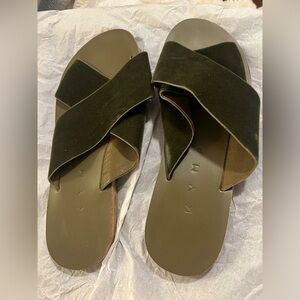 Kyma Chios Army Green Velvet - 7.5